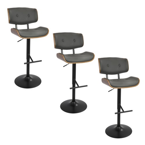 Lombardi Adjustable Barstool - Set Of 3